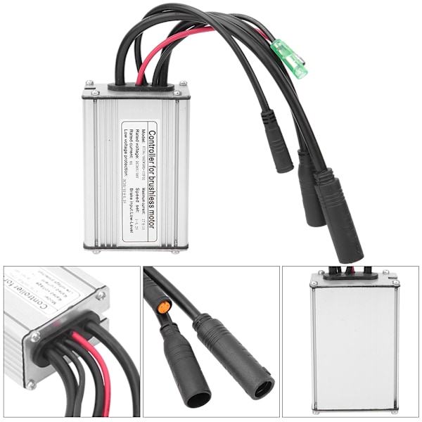 Vandafast Adapter til Brushless Controller med Hall til Elcykel El-Scooter 36V/48V Motor