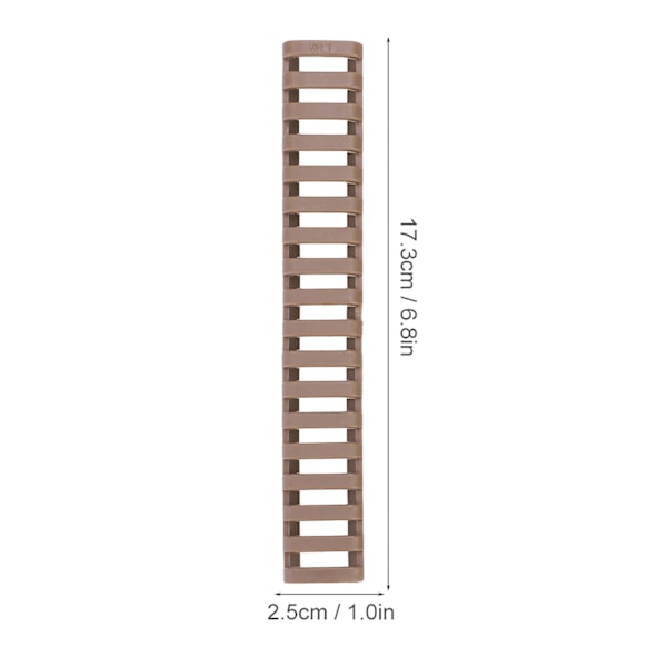 4 st/set Keymod Picatinny Stege Gummiskena Skydd Handguard Skydd (Sandfärg)