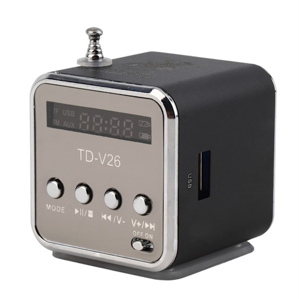 Bärbar Mini USB-högtalare MP3/4 Musikspelare Stöd SD TF-kort USB2.0 Stereo FM-radio