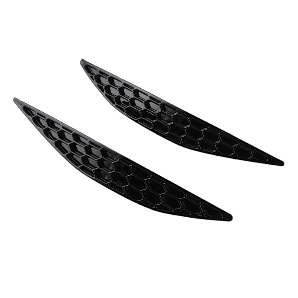 2 stk Blanke Svarte Bakre Bumper Reflektorer Honningkake-Sett Passer For MK7 2013‑2016