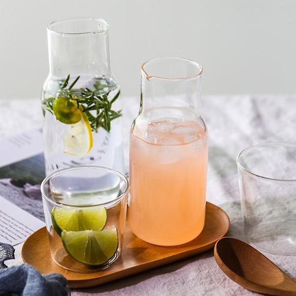 Elegant Glass Single Cup Set - Perfekt for Kaffe, Melk og Drikke