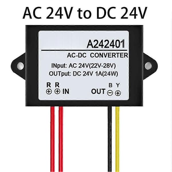 AC 24V - DC 24V 1/2/3A Mini vedenpitävä virtalähdemuunninsovitinmoduuli Qinhai