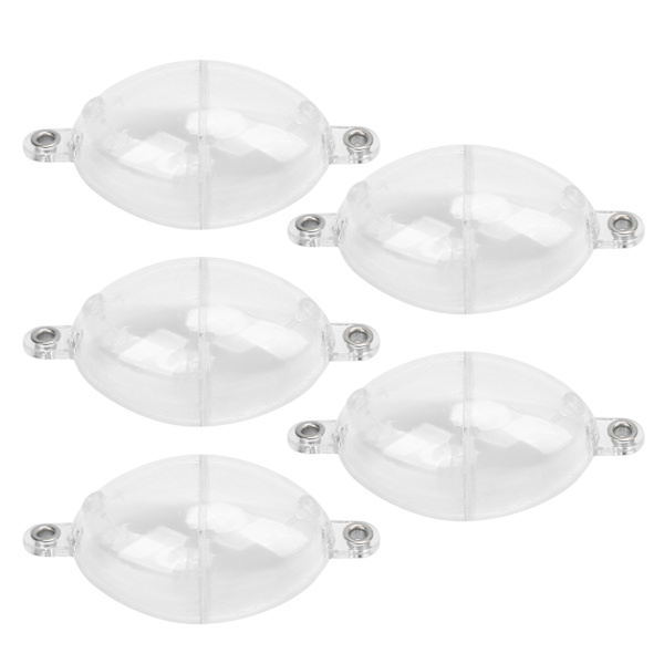 5 stk Fiskebobler Hav Grov Overflate Kontroller Fiske Flyte Ball Fiskeutstyr Transparent Hvit