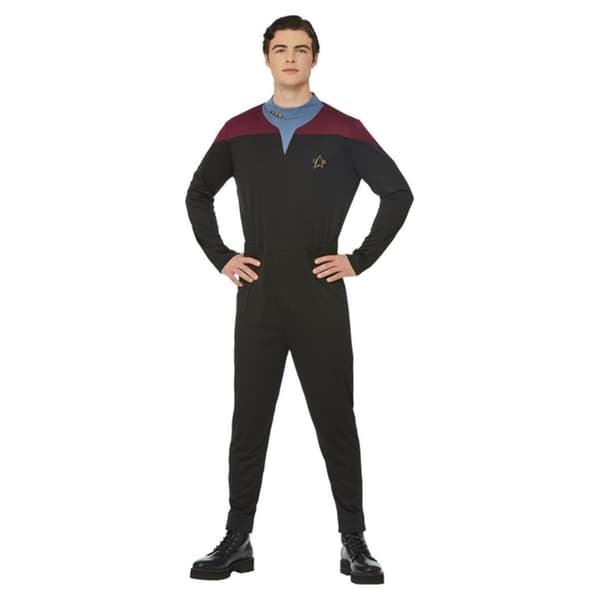 Star Trek Miesten Voyager Command -univormuasusetti M Musta Black M