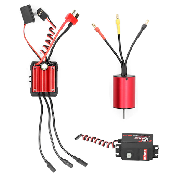 SURPASS‑HOBBY 2845 3800KV Motor + 35A ESC + 6KG Plastväxel Servo (S0600P)