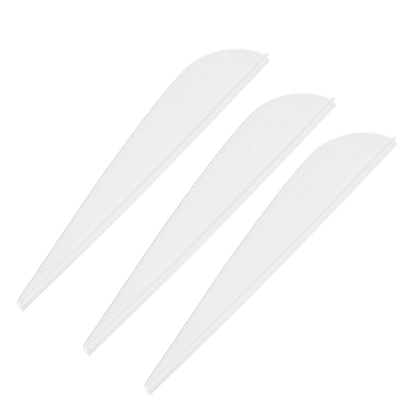 12 stk 3 tommers fjær DIY pilflettemateriale for bueskyting jakt skyting (hvit)
