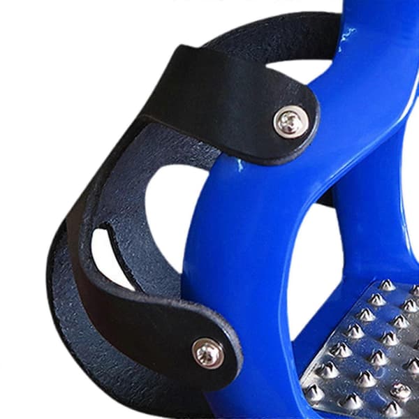 2x Ridstigbyglar, Sadelstigbyglar, Professionella Aluminium Engelska Blue