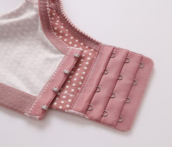 Bøylefri BH for kvinner, heldekkende BH uten spiler for kvinner rosa pink 90BC