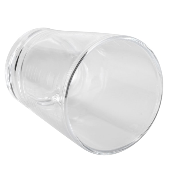 Transparent Kaffeekop med Mælkemåleskala - 80ml | Perfekt til Hjemmet, Kontoret og Kaffebarer