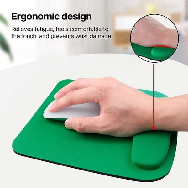 Ergonomisk handledsstödsmusmatta Bekvämt handledsstöd Mjuk musmatta för PC