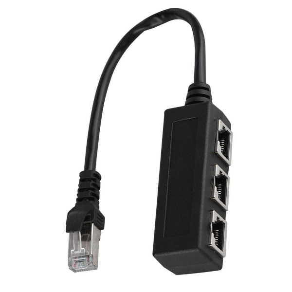 Ethernet-forlengelseskabel 1 hann-til-3-hun-port Overføringskontakt Splitter++