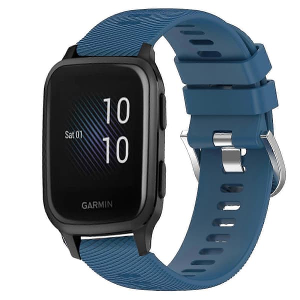 Garmin Venu SQ-kompatibel blød silikoneurrem Blue
