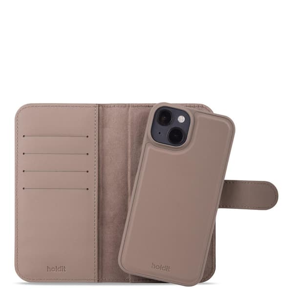 holdit Kompatibel med iPhone 15 2in1 Magnet Plus Deksel / Skall Mockabrun 42