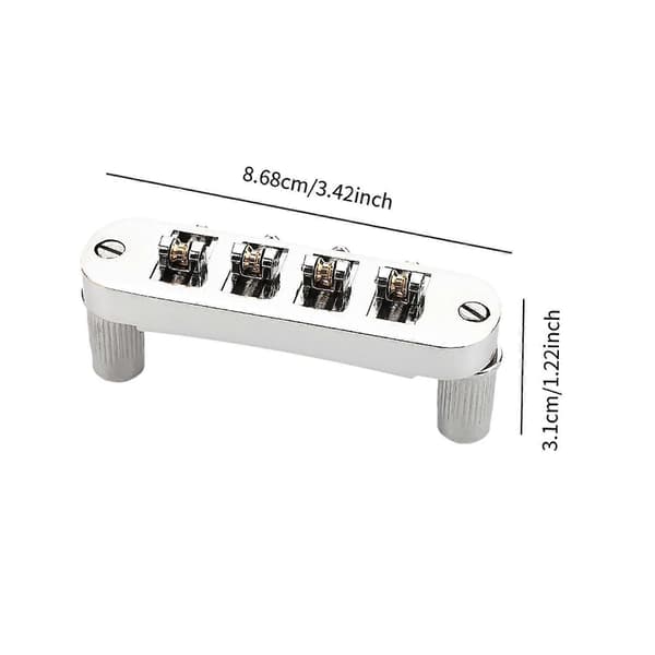 Elgitarrstall, robust 4-strängad metallersättning Kompatibel med Archtop-gitarr
