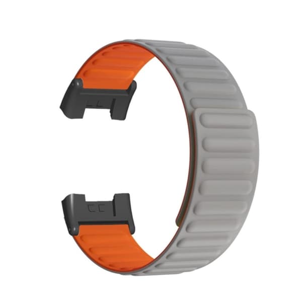 【BEMS】Kompatibel med Xiaomi Mi Watch Lite / Redmi Watch silikone urrem - Grå / Orange Silvergrå silver