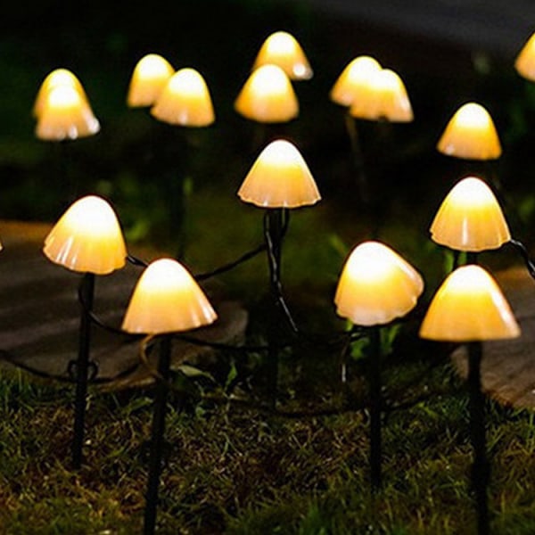 【BEMS】Solcellelamper kompatible med udendørs have, solcellelamper i form af svampe