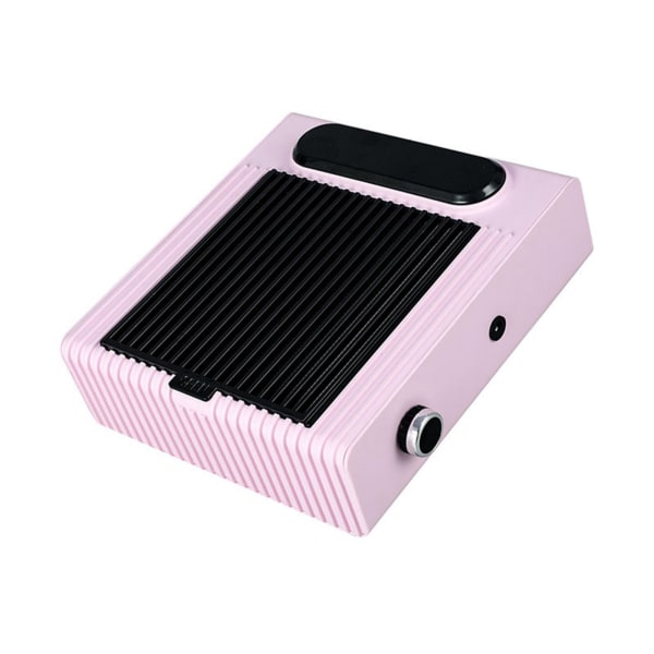 Nail Art Dammsugare Reglerbar hastighet 80W Avtagbar filterpatron Lågt ljud ABS-material Nageldammsamlare Vakuum Rosa EU Plug++/