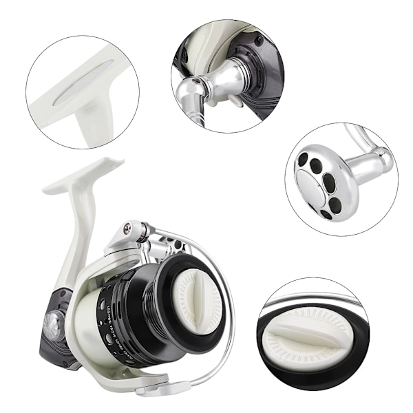 Langdistance Spinnestang med Høj Hastighed, Tungt Fiskeri, Aluminium Legering (YK6000)