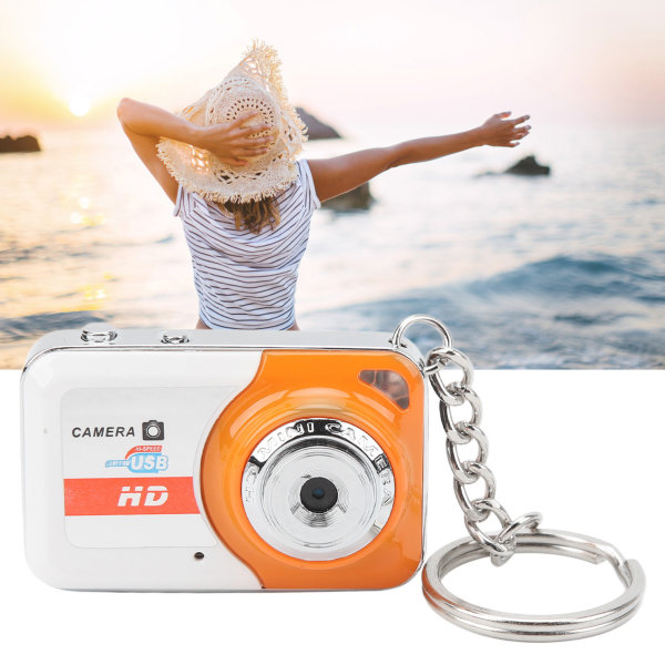 Mini-tommelkamera HD-video Ta bilder Utsøkt personlighet Mote Mini DV-kamera oransje /