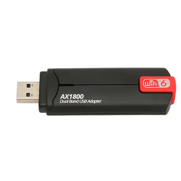 USB WiFi-adapter 1800 Mbps Stabil Signal USB3.0 MU MIMO-teknik WIFI6 Trådlöst Internetkort för Hemmakontor