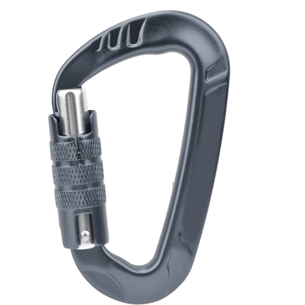 1 stk 7075 Aerospace Aluminium 12KN D-Formet Spænde Karabiner Klip Udendørs Sikkerhed Tilbehør Grå