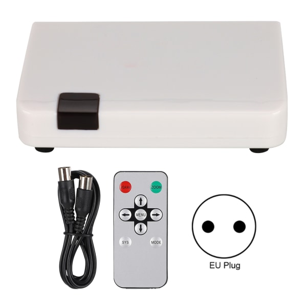 HDMI til RF HD Signal til Kablet Signal 1080P Audio Video Synchronization Converter Box 110-240VWhite EU++