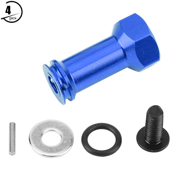 Forlengelseskobling 24 mm lengre kombinasjonsadapter for Traxxas Slash 1/16 RC-bil (Mørk blå)