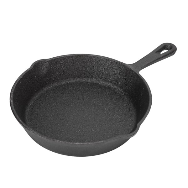 Förkryddad gjutjärnsstekpanna för jämn värme - 20cm/7.9in