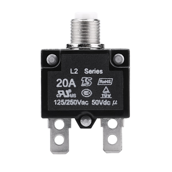 20A 125/250V Termisk Nulstillingsafbryder Overstrømsbeskyttelse til Generator