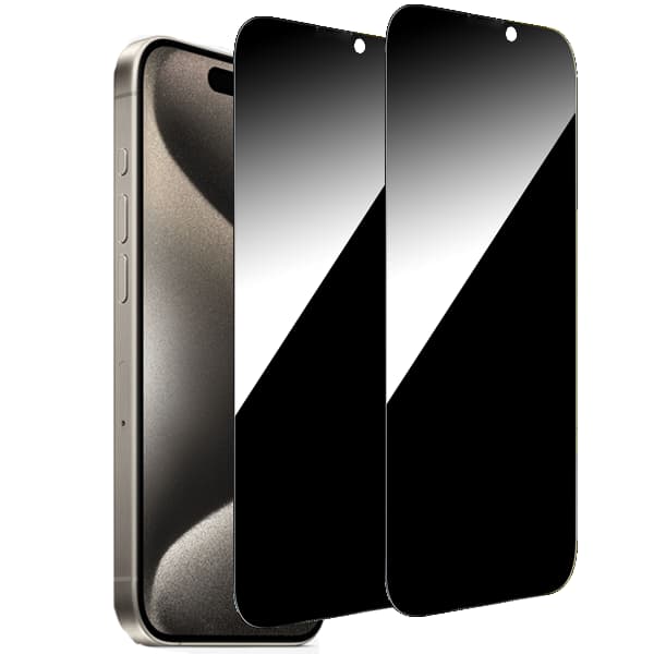 【BEMS】2-Pack Compatible with iPhone 17 Pro Max Privacy Screen Protector - Tempered Glass, Anti-Spy Private Protection