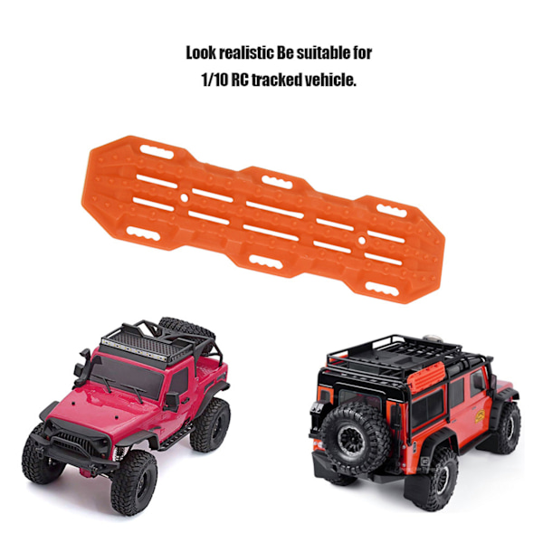 2 kpl Liukastumattomat Auton Apulaudat 1/10 RC-Mönkijäautolle RC-Mallin Kiipeilyajoneuvon Koristeluun (Oranssit)