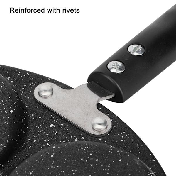Non-stick stegepande til morgenmad - Lav nemt æg i 5 runde huller