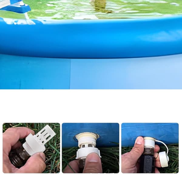 Slidstærk poolslangekobling 10184 poolslangeadapter poolafløbsadapter[BEMS]