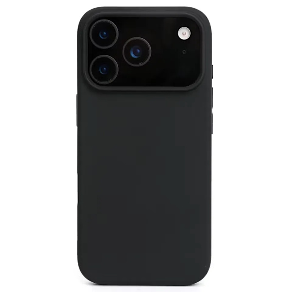【BEMS】Kompatibel med iPhone 17 Pro Max Mat Sort Silikone Cover