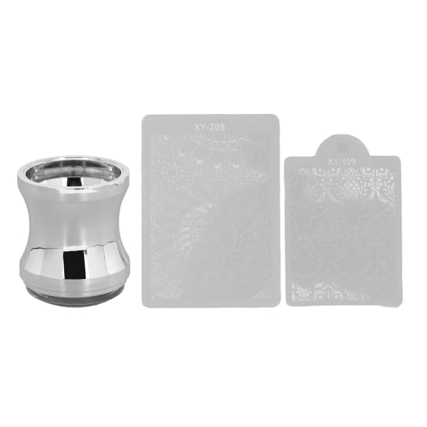 Nail Art Stamper Silikon Transparent Nail Stamper manikyrverktøy med stemplingsplater++/