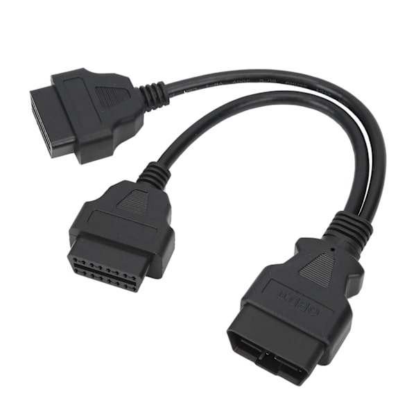 16-stifts OBD2-kabel 1-till-2 förlängningssplitter Car Diagnostic Connector Adapter 11,8 tum förlängningslängd