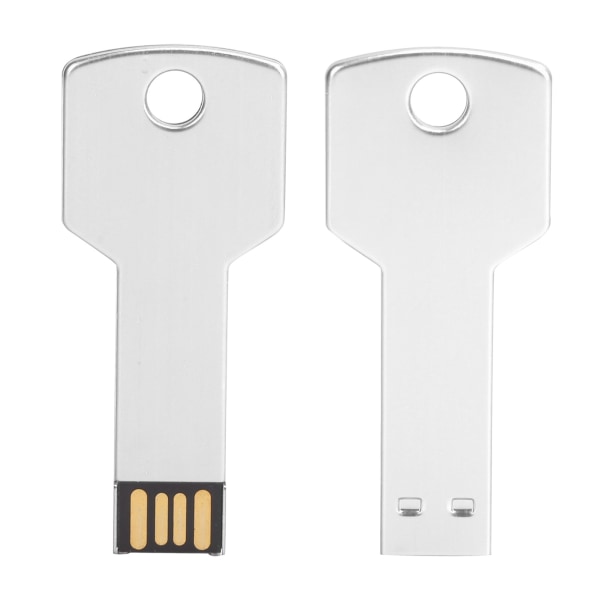 Nøgleform USB-flashdrev USB-hukommelsesdisk USB-flashdrev til computerbrug Silver32GB ++