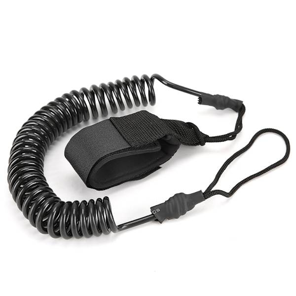 TPU Svart Elastisk Vattensport Fotlina Surfbräda Paddelbräda Ankel Fjäder Dragrem