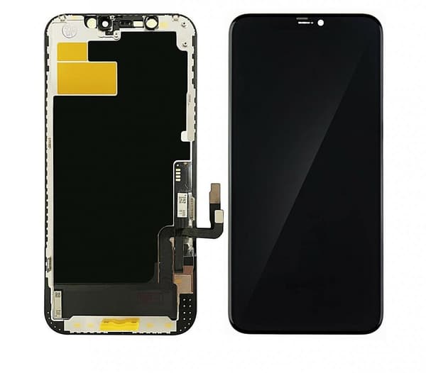 Erstatningsskjerm Kompatibel med iPhone 12/12 pro svart black endast sk\\\\u00e4rm