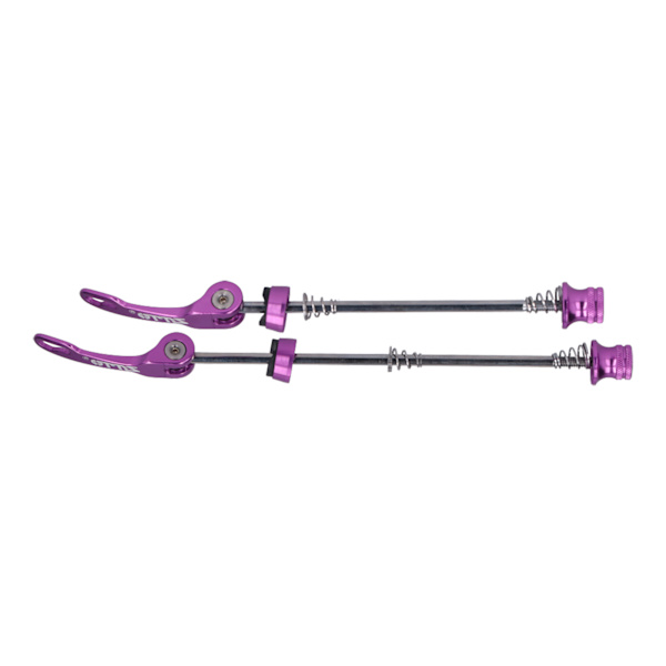 ZTTO 2-pack Snabbkopplingsspärrar för cykel, fram och bak, lila