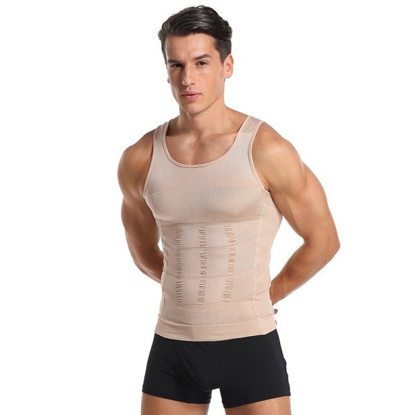 Body Shaping Sæson Mænds Shaping Undertøj Mænds Stram Vest Slankende Bryst Korset Talje Slankevest XL color