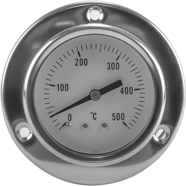 Grillugnstermometer med 150 cm rostfri sond - Termometer för pizzaugnar, vedgrillar, bagerier (0-500°C)