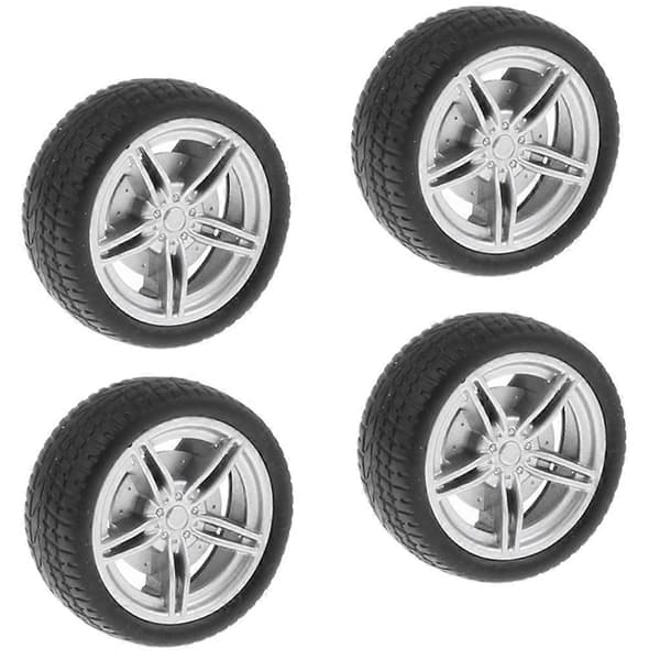 4x4-deler 5-eikers felger gummihjul Kompatibel med RC-bil DIY-erstatning 6 Pcs