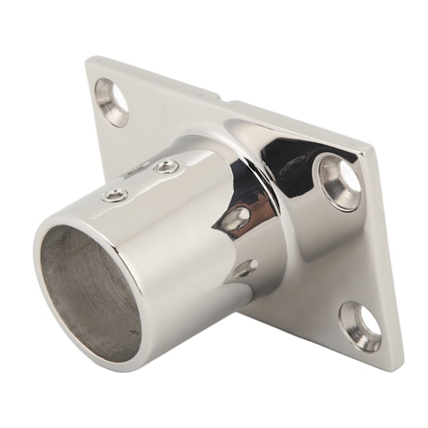 【BEMS】Båt ledstång montering rektangulär bas Silver Robust rostskyddad båtdäck ledstång rektangulär bas Kompatibel med båt marin Yacht 90°32MM/1.3in