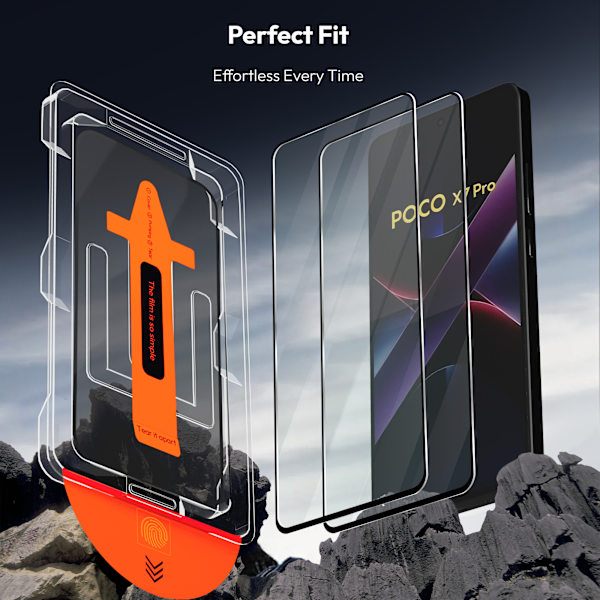 【BEMS】2-Pack Xiaomi Poco X7 Pro Screen Protector - Tempered Glass | [Automatic Installation] - Bubble-Free