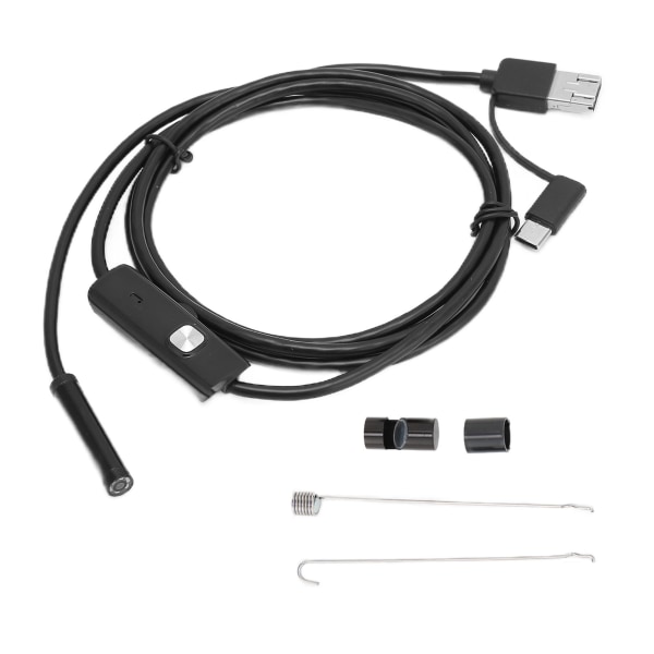 TIMH 3 i 1 endoskop HD autoreparation klimaanlæg kanal mikrokamera endoskop til Android mobiltelefon computer