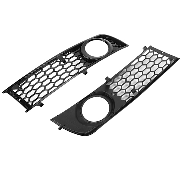 2 stk Bil Front Bumper Tåkelysgrill Nedre Side Tåkelysgrill for Audi A4 B6 2002-2005