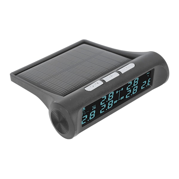 Trådlös solenergi TPMS LCD-skärm 6-sensor däcktrycksövervakningssystem IP68 vattentät monitor för husbilsvagnar skåpbil SUV pickupbuss