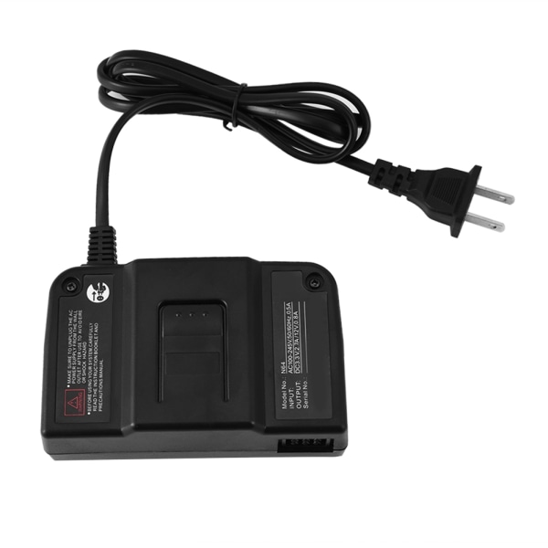 TIMH erstatningsstrømforsyning AC-adapter Højeffektiv sikkerhedsbeskyttelse til Nintendo 64 N64 US