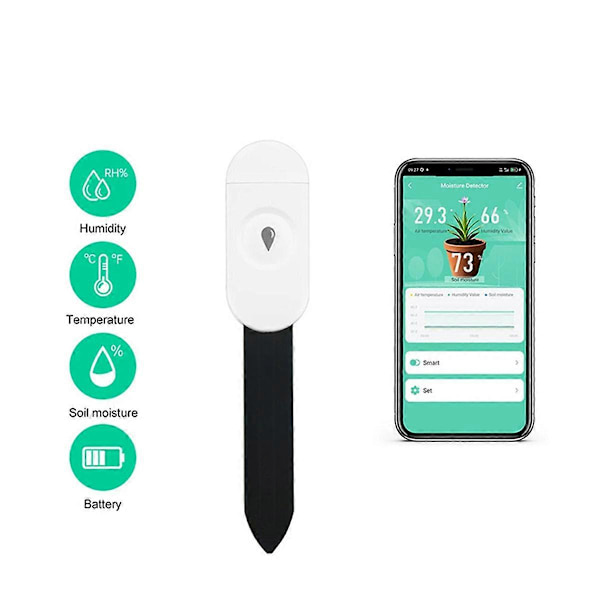 【BEMS】Zigbee Soil Moisture Sensor Garden Temperature Humidity Tester Automation Irrigation Detector Compatible with Ho
